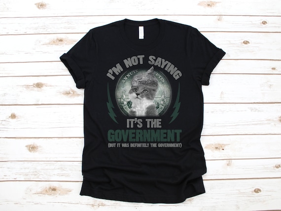 Government Conspiracy Cat T-Shirt, Funny Conspiracy Theories Meme, Tank Top, Hoodie, Sweatshirt, Long Sleeve, Kids Tee Apparel Gift