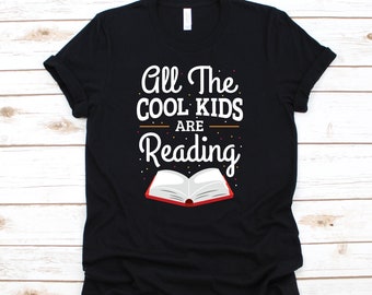Todos los niños geniales están leyendo camiseta, sudadera con capucha de bibliotecario, camisetas para mujeres de profesora de inglés, camiseta para niños, manga larga, camisa para niños pequeños, sudadera