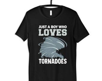 Boy Who Loves Tornadoes Shirt, Tornado Kids T-Shirt, Kids Tee, Hoodie, Sweatshirt, Tank Top, Long Sleeve, Toddler Tee