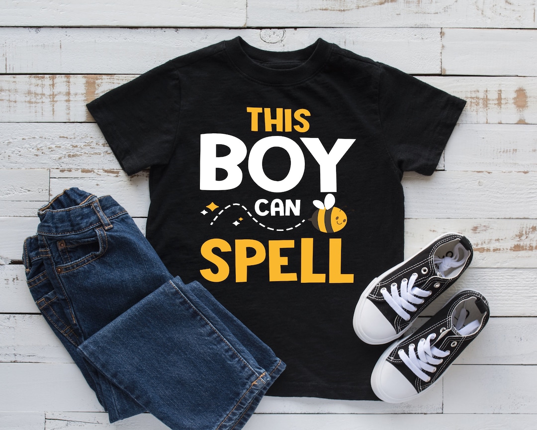 This Boy Can Spell Tshirt, Cute Spelling Bee, Kids Hoodie, Tank Top