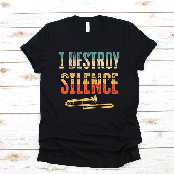 Sweat à Capuche « I Destroy Silence » – Humour Musicien Balalaika – Pour Fans, Cadeau Décalé