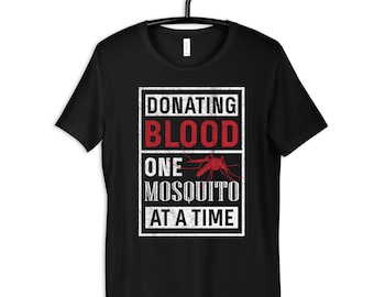 Mosquito Donating Blood Shirt, Funny Mosquito Bites T-Shirt, Womens Tee, Hoodie, Sweatshirt, Tank Top, Kids Tee, Toddler Baby Clothing