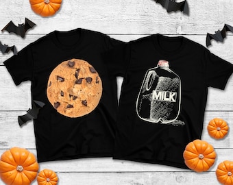 Matching Couples Milk Cookies Funny Halloween Group Costume | T-Shirt | Hoodie | Sweatshirt | Long Sleeve | Infant   Apparel