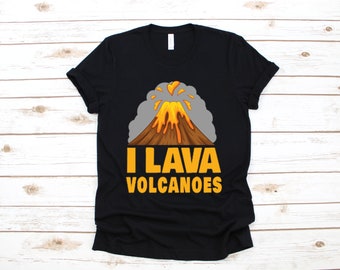I Lava Volcanoes T-Shirt, Funny Volcano Shirt, Geologist Tank Top, Sweat à capuche géologie, Sweat-shirt, Manches longues, Sweat à capuche enfant, Cadeau de vêtements