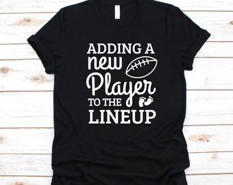 Pregnancy Football Tee, New Player Hoodie, Women's & Kids Game Day Apparel, New Baby, Pregnant, Sweatshirts, Tank Tops