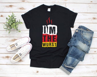 Bratwurst Funny Oktoberfest Germany / T-Shirt / Tank Top / Hoodie /  Hoodie / Long Sleeve /  Apparel Gift