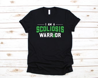 Scoliosis Warrior Shirt, Scoliosis Awareness T-Shirt, Lange Mouw, Sweatshirt, Hoodie, Tank Top