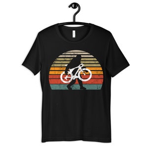 Bigfoot Cycling Shirt, Bigfoot Cyclist Tee, Sasquatch Bicycle, Mountain Biking Bigfoot Hoodie, Tank Top, Sweatshirt, Long Sleeve