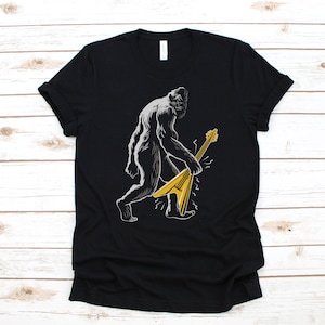 Guitar Bigfoot Funny Sasquatch Bass Guitarist, T-Shirt, Tank Top, Hoodie, Sweatshirt, Long Sleeve, Child  Hoodie, Apparel Gift