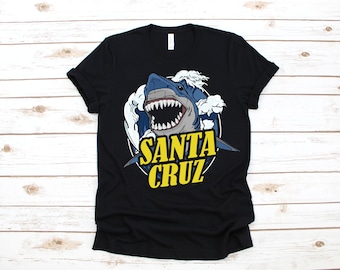 Santa Cruz T-Shirt, Santa Cruz California Shark Tank Top, Hoodie, Sweatshirt, Long Sleeve, Kids Tee Apparel Gift