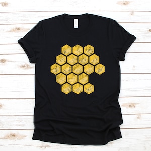 Honeycomb Shirt, Vintage Style Beekeeper T-Shirt, Beehive Long Sleeve, Cute Bee Sweatshirt, Hoodie, Tank Top, Beekeeping