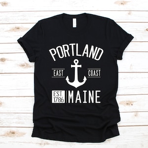 Portland Maine T-Shirt, Portland ME Shirt, Tank Top, Hoodie, Sweatshirt, Long Sleeve, Apparel Gift