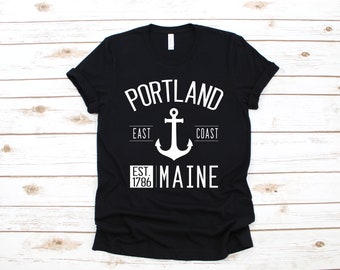 Portland Maine T-Shirt, Portland ME Shirt, Tank Top, Hoodie, Sweatshirt, Long Sleeve, Apparel Gift