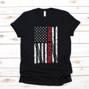 Drag Racing Shirt, Drag Racer American Flag T-Shirt, Patriotic Drag Race USA Flag, Hoodie, Tank Top, Long Sleeve