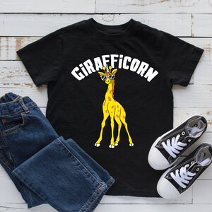 Giraffe Einhorn Shirt, Lustiges Giraffe Kinder T-Shirt, Süßes Zoo T-Shirt, Tank Top, Hoodie, Sweatshirt, Langarm, Kinder T-Shirt Geschenk