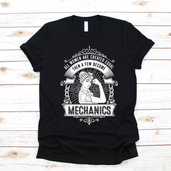 Female Car Mechanic Shirt | Girl Auto Mechanic T-Shirt | Tank Top | Hoodie | Sweatshirt | Long Sleeve |  Apparel Gift