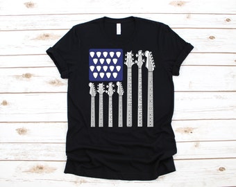 Guitar American Flag USA Bass Guitarist, T-Shirt, Tank Top, Hoodie, Sweatshirt, Long Sleeve, Child  Hoodie, Apparel Gift