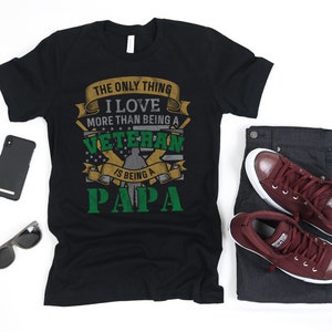 Vietnam Veteran Papa T-Shirt, Vietnam Vet Papa, American Flag Vietnam Vet Tank Top, Veterans Day Hoodie, Sweatshirt, Long Sleeve