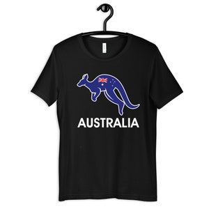 Australia T-Shirt, Australian Flag Kangaroo Tee, Kids Shirt, Hoodie, Long Sleeve, Womens Shirt, Sweatshirt, Tank Top