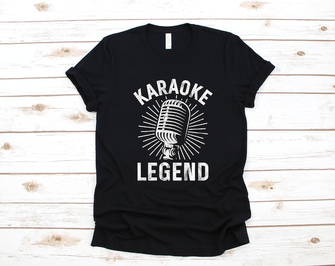 Karaoke Legende lustige singen | T-Shirt | Hoodie | Sweatshirt | Lange Ärmel | Bekleidung Graduierung Geschenk