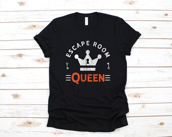Escape Room Queen T-Shirt, Funny Escape Rooms Shirt, Womens Tee, Tank Top, Hoodie, Sweatshirt, Long Sleeve
