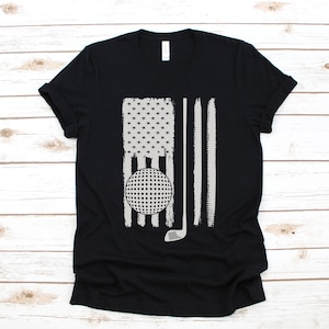 USA Flag Golf Shirt, American Flag Golfer T-Shirt, Patriotic Golfing Hoodie, Tank Top, Sweatshirt, July 4th