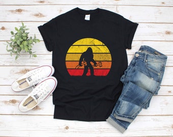 Retro Bigfoot Ax Lumberjack Sasquatch | T-Shirt | Tank Top | Hoodie |  Hoodie | Long Sleeve |  Apparel Gift