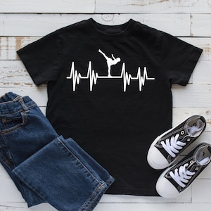 Ice Skater Heartbeat T-Shirt, Ice Skating Tee, Kids Hoodie, Tank Top, Hoodie, Sweatshirt, Long Sleeve, Kids Tee Apparel Gift