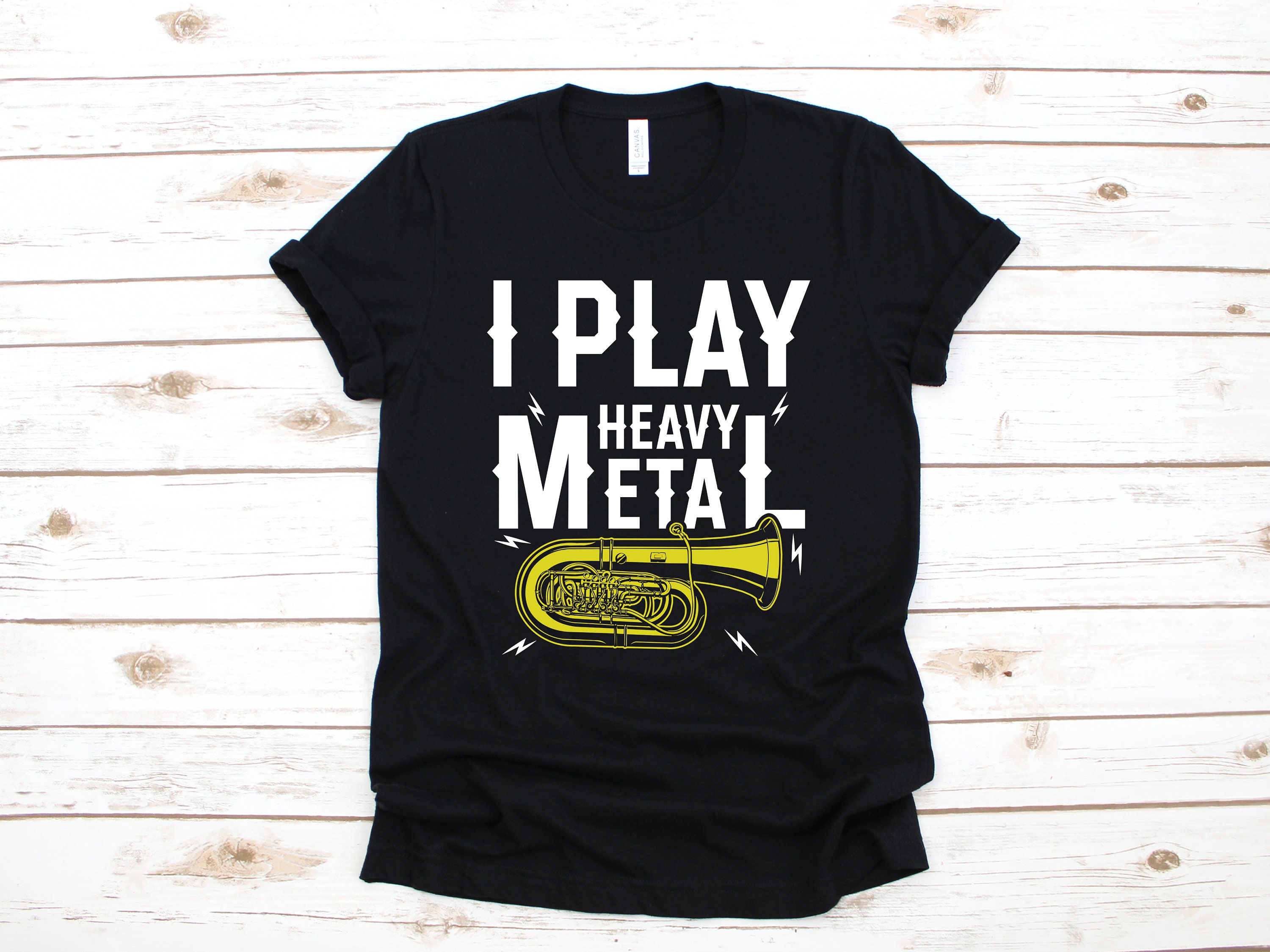 Camiseta Do Sousaphone/tuba do metal pesado jogo