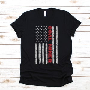 Coal Miner USA Flag Shirt, American Coal T-Shirt, Patriotic July 4th, Long Sleeve, Sweatshirt, Hoodie, Tank Top, Gift