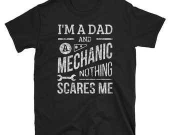 Dad Mechanic Funny T Shirt Fathers Day Gift Car Mechanic Tee Shirt