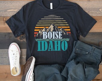 Boise T-Shirt, Boise Idaho Tee, Mountains, Tank Top, Hoodie, Sweatshirt, Long Sleeve, Kids Tee Apparel Gift