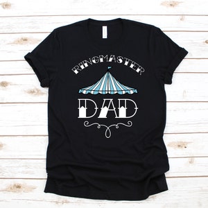 Ringmaster Dad Circus Teal Pastel Shirt Carnival Birthday Party T Shirt Gift Tee
