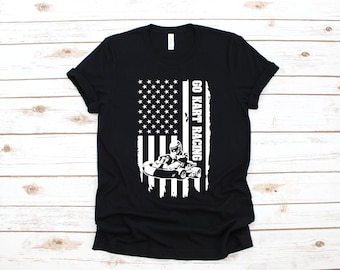 Go Kart Racing Camiseta, USA American Flag Go Kart Shirt, Go Kart Racer Tank Top, Sudadera, Manga Larga
