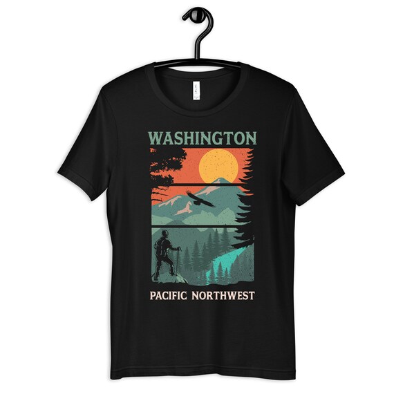 Pacific Northwest Retro Mountain Sunset T-Shirt Pacific Northwest Retro Mountain Sunset T-Shirt