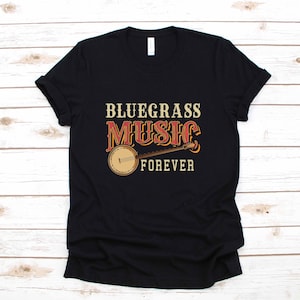 Bluegrass Muziek Kleding Banjo Gift | T-shirt | Lange mouw | Sweatshirt |  Hoodie | Tanktop