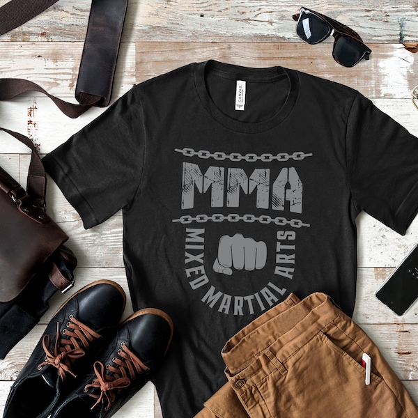 MMA T-Shirt, Mixed Martial Arts, MMA Tee, Tank Top, Hoodie, Sweatshirt, Long Sleeve, Kids Tee Apparel Gift