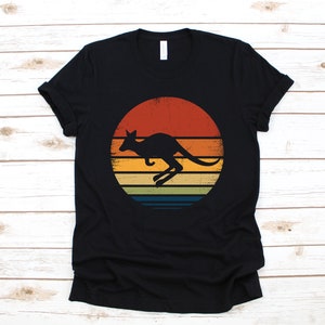 Retro Känguru T-Shirt, süße Känguru Shirt, Känguru Damen T-Shirt, Tank-Top, Hoodie, Sweatshirt, langärmelig