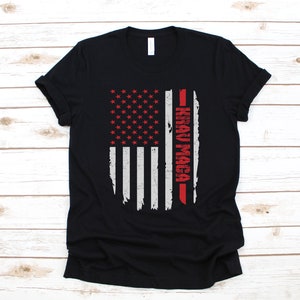 Krav Maga American Flag T-Shirt | MMA USA Long Sleeve | Sweatshirt |  Hoodie | Tank Top