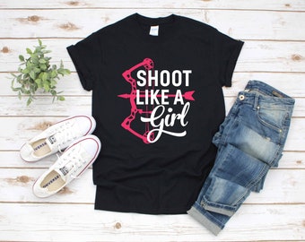 Meisje Boogschieten Pijlp Cute| T-shirt | Tanktop | Hoodie |  Hoodie | Lange mouw |  Kleding cadeau