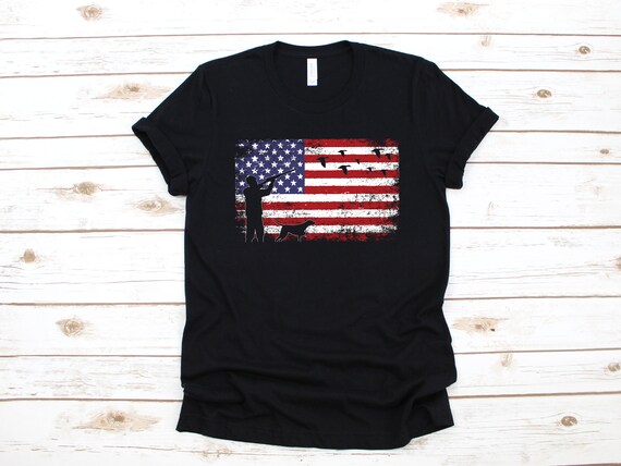 Duck Hunting T-Shirt, USA American Flag Duck Hunter Shirt, Tank Top, Hoodie, Sweatshirt, Long Sleeve, Hoodie, Apparel Gift