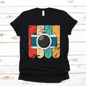 Retro Photographer T-Shirt, Photography Shirt, Camera Tank Top, Hoodie, Sweatshirt, Long Sleeve