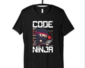 Code Ninja Shirt, Computer Programr Tee, Programming T-Shirt, Coder Gift, Gifts for Coders, Hoodie, Sweatshirt, Tank Top