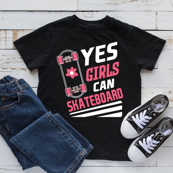 Girls Skateboard Too Etsy
