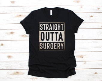 Rak ut ur kirurgi T-shirt / Rolig kirurgigåva / Krya på dig-gåva / Hoodie / Sweatshirt / Långärmad