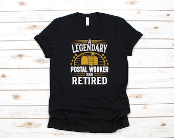 Retired Postal Worker Shirt | Post Office Retirement Party T-Shirt | Postman Long Sleeve | Sweatshirt |  Hoodie | Tank Top