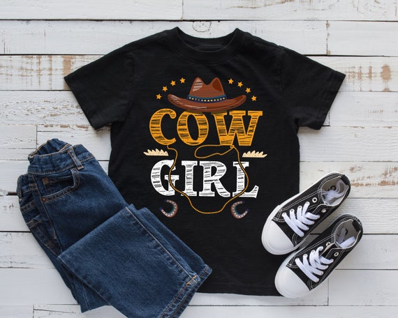 Cowgirl T-Shirt, Cute Cow Girl Tank Top, Hoodie, Sweatshirt, Long Sleeve, Kids Tee Apparel Gift