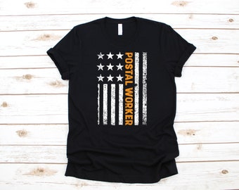 Bandeira americana do trabalhador postal camiseta de <br> Entrega Rápida? estação de correios dos EUA Camiseta | carteiro manga longa do 4 de julho | Suéter | moletom com capuz | Regata