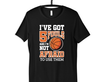J’ai 5 fautes Funny Basketball Player T-Shirt, Sweats à capuche, Chemise femme, Tees hommes, Manches longues, Débardeur, Sweatshirts, Chemise pour enfants