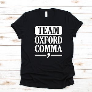 チームオックスフォードカンマTシャツ、文法シャツ、面白い英語教師へのギフト、英語専攻パーカー、スウェットシャツ、長袖